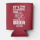 Funny Christmas Wunderbare Zeit für einen Biername Dosenkühler (Vorderseite)