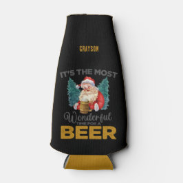 Funny Christmas Wunderbare Zeit für einen Biername Flaschenkühler
