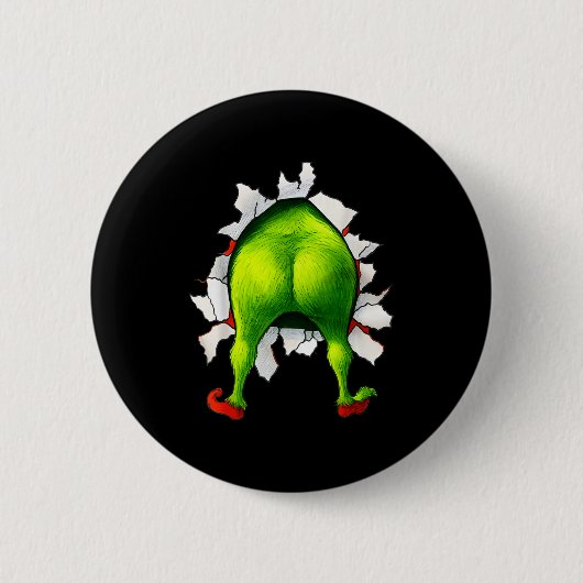 Funny Christmas Xmas Character Matching Family Par Button (Vorderseite)