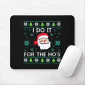 Funny Christmas Xmas Inappropriate Santa I Do It F Mousepad (Mit Mouse)