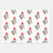 Funny Christmas Zebra Trio Geschenkpapier Set (Vorderseite 3)