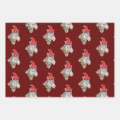 Funny Christmas Zebra Trio Geschenkpapier Set (Vorderseite 2)