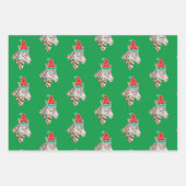Funny Christmas Zebra Trio Geschenkpapier Set (Vorderseite)