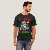 Funny Christmas Zigarre rauchen Weihnachtsmann tri T-Shirt (Vorne ganz)