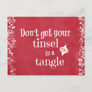 Funny Christmas Zitat Feiertagspostkarte