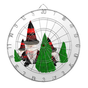 Funny Christmas Zwarfs Dartscheibe