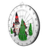 Funny Christmas Zwarfs Dartscheibe (Vorderseite rechts)
