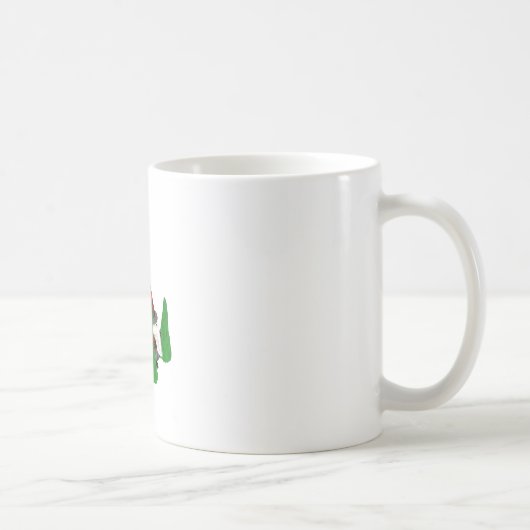 Funny Christmas Zwarfs Kaffeetasse (Rechts)