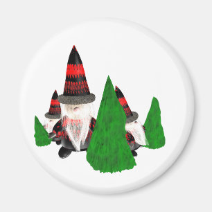 Funny Christmas Zwarfs Magnet
