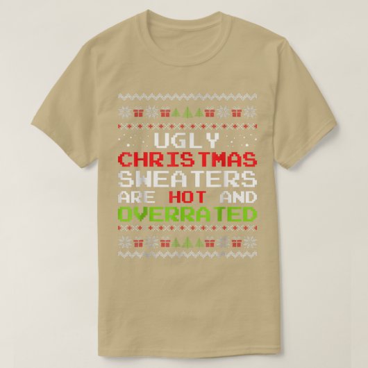 Funny Christmasfor Ugly Sweater Party Men Women Ki T-Shirt (Design vorne)