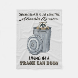Funny Chronic Illness Gift, Chronic Illness Joke Fleecedecke
