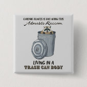 Funny Chronic Illusion Button, Chronic Illness Jok Button (Vorderseite)
