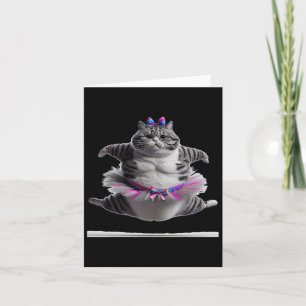 Funny Chub Tanz Cat Funny Karte
