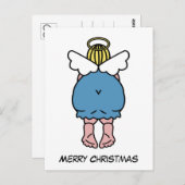 Funny Chubby Angel Spaß Frohe Weihnachten Weihnach Postkarte (Vorne/Hinten)