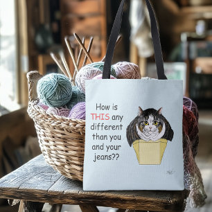 Funny Chubby Tabby Cat Box Tasche