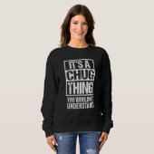 Funny Chug Mutterquote gemischte Hundezucht Sweatshirt (Vorne ganz)