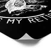 Funny Chukar Jagd ist mein Plan für die Pensionier Poster (Ecke)