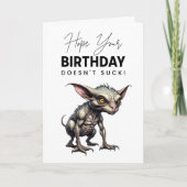 Funny Chupacabra Pun Birthday Karte (Vorderseite)