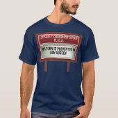 Funny Church Billboard signiert Christliches Joke- T-Shirt (Vorderseite)