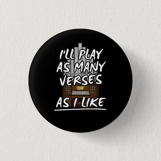 Funny Church Organism Verses Button (Vorderseite)