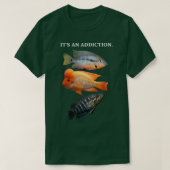 Funny Cichlid Design für Cichlid-Enthusiast T-Shirt (Design vorne)