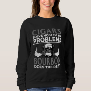 Funny Cigar für Männer Frauen Bourbon-Raucher Taba Sweatshirt