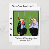 Funny Cigar Party Einladungen (Vorne/Hinten)