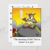 Funny Cigar Party Einladungen (Vorne/Hinten)