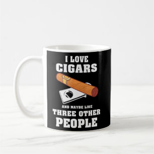 Funny Cigar Set Lover Smokers Party I Liebe Kaffeetasse