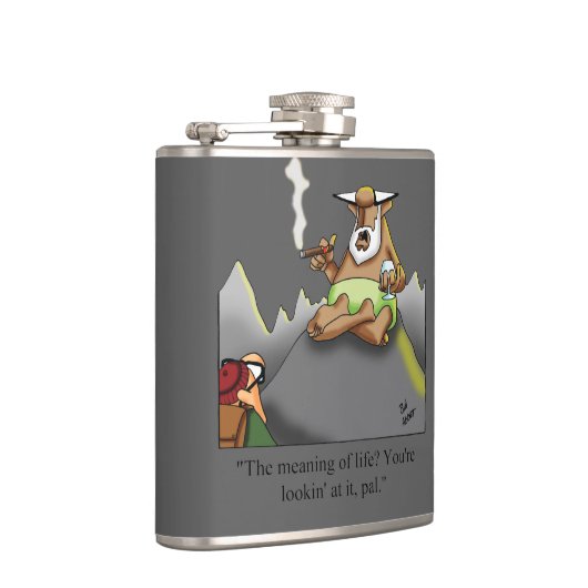 Funny Cigar Spaß Flask Geschenk Flachmann (Rechts)