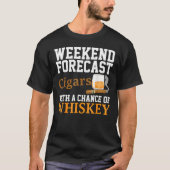 Funny Cigar und Whiskey Grafik Damen Männer Auto F T-Shirt (Vorderseite)