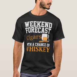 Funny Cigar und Whiskey Grafik Damen Männer Auto F T-Shirt