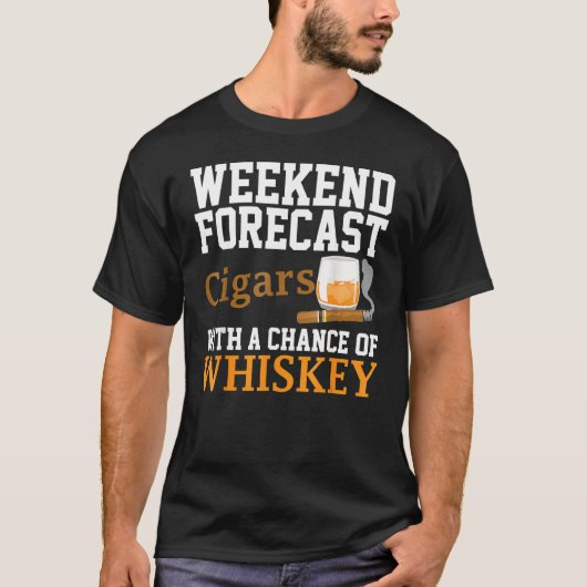 Funny Cigar und Whiskey Grafik Damen Männer Auto F T-Shirt (Vorderseite)
