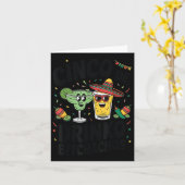 Funny Cinco De Drinko Achos Margirita Karte (Gelbe Blume)