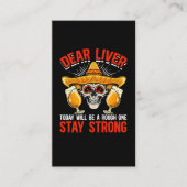 Funny Cinco De Mayo Beer Joke Alcohol Fun Visitenkarte (Vorderseite)
