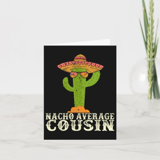 Funny Cinco De Mayo Fiesta Meme Sprichwort Nacho A Karte (Vorderseite)