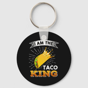 Funny Cinco De Mayo Food I Bin der Taco King T Shi Schlüsselanhänger
