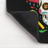Funny Cinco De Mayo Funny Skull mit Sombrero Hat Mousepad (Ecke)