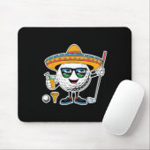 Funny Cinco De Mayo Golf Buble mit Sombrero Margar Mousepad (Mit Mouse)