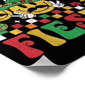 Funny Cinco De Mayo Groovy Lasse Fiesta Smile Men Poster (Ecke)