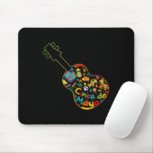 Funny Cinco De Mayo Guitar Fiesta Mexican Cinco De Mousepad (Mit Mouse)