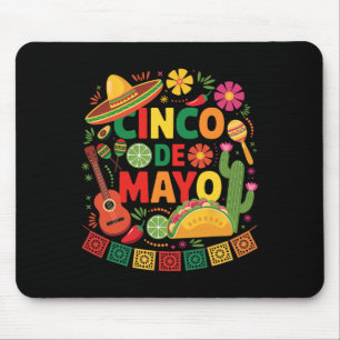 Funny Cinco De Mayo Mexican Sombrero Hat Männer Fr Mousepad