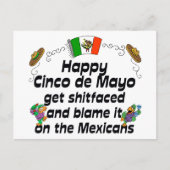 Funny Cinco de Mayo Postkarte (Vorderseite)