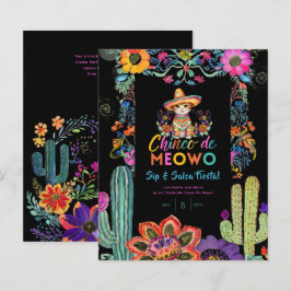 Funny Cinco De Mayo Sip und Salsa Cat FIESTA