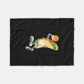 Funny Cinco De Mayo Taco Basketball Sport-Player Fleecedecke (Vorderseite (Horizontal))