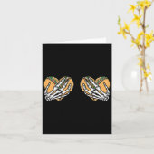 Funny Cinco De Mayo Taco Breast Skull Hands Karte (Gelbe Blume)