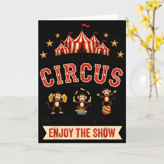 Funny Circus Actually This Is My Circus These Are Karte (Gelbe Blume)