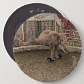 Funny Circus Elephants Button (Vorne & Hinten)