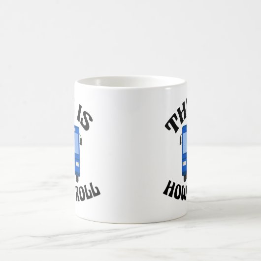 Funny City Bus Driver So Roll ich Kaffeetasse (Mittel)