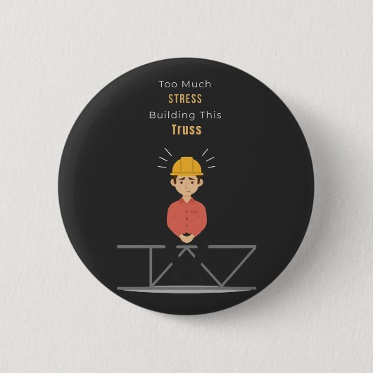 Funny Civil Engineer T-shirt Button (Vorderseite)